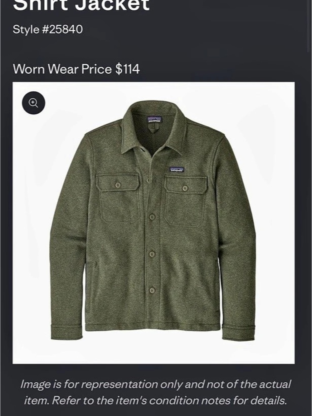 Patagonia Better Sweater Shirt Jacket Green Men's Large Shirt Jacket
